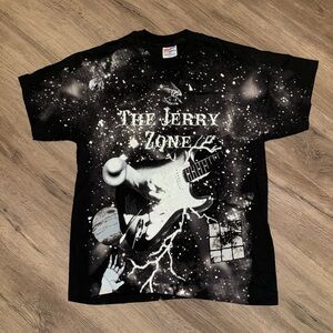 90's Vintage Single Stitch LG Grateful Dead Jerry Garcia T Shirt All Over Print